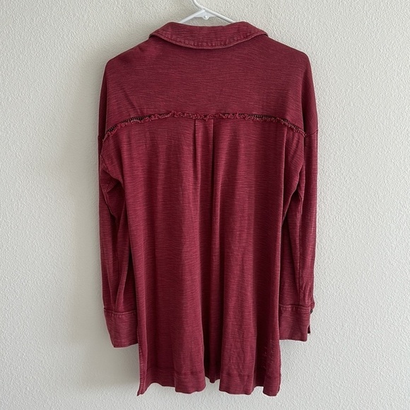 Pilcro Frayed Tunic Buttondown - Picture 8 of 12